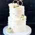 Свадебный торт с кольцами №126706