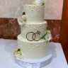 Свадебный торт с кольцами №126709