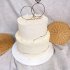 Свадебный торт с кольцами №126710