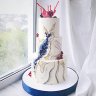Свадебный торт с кристаллами №126730