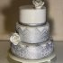 Свадебный торт с кружевами №126737