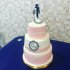 Свадебный торт с кружевами №126741