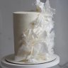Свадебный торт с кружевами №126744