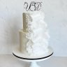 Свадебный торт с кружевами №126751