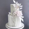 Свадебный торт с рюшами №126792
