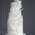 Свадебный торт с рюшами №126802