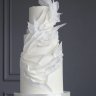 Свадебный торт с рюшами №126803