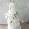Свадебный торт с рюшами №126808