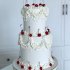 Свадебный торт с рюшами №126810