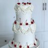 Свадебный торт с рюшами №126811