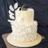 Свадебный торт с рюшами №126811