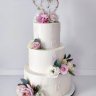 Свадебный торт с сердцем №126814