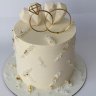 Свадебный торт с сердцем №126815