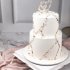 Свадебный торт с сердцем №126817
