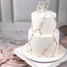 Свадебный торт с сердцем №126816