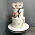 Свадебный торт с сердцем №126831