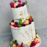 Свадебный торт с фруктами №126906