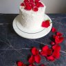 Свадебный торт с лепестками №126914