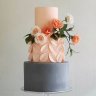 Свадебный торт с лепестками №126918