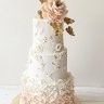 Свадебный торт с лепестками №126928