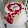 Свадебный торт с лепестками №126930