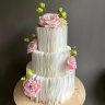 Свадебный торт с цветами №126934