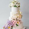 Свадебный торт с цветами №126934