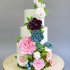 Свадебный торт с цветами №126936