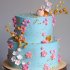 Свадебный торт с цветами №126943