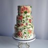 Свадебный торт с цветами №126946