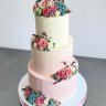 Свадебный торт с цветами №126947