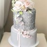 Свадебный торт с цветами №126950