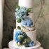 Свадебный торт с цветами №126950