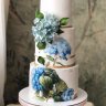 Свадебный торт с цветами №126949