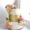 Свадебный торт с гвоздиками №126959