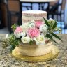 Свадебный торт с гвоздиками №126964