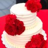 Свадебный торт с гвоздиками №126970