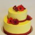 Свадебный торт с герберами №126972