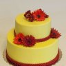 Свадебный торт с герберами №126973