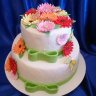 Свадебный торт с герберами №126975