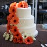 Свадебный торт с герберами №126984