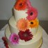 Свадебный торт с герберами №126984