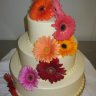 Свадебный торт с герберами №126985