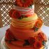 Свадебный торт с герберами №126989