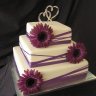 Свадебный торт с герберами №126991
