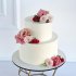 Свадебный торт с живыми цветами №127010