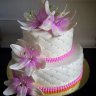 Свадебный торт с лилиями №127016