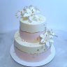 Свадебный торт с лилиями №127022