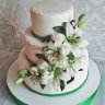 Свадебный торт с лилиями №127027