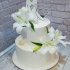 Свадебный торт с лилиями №127031